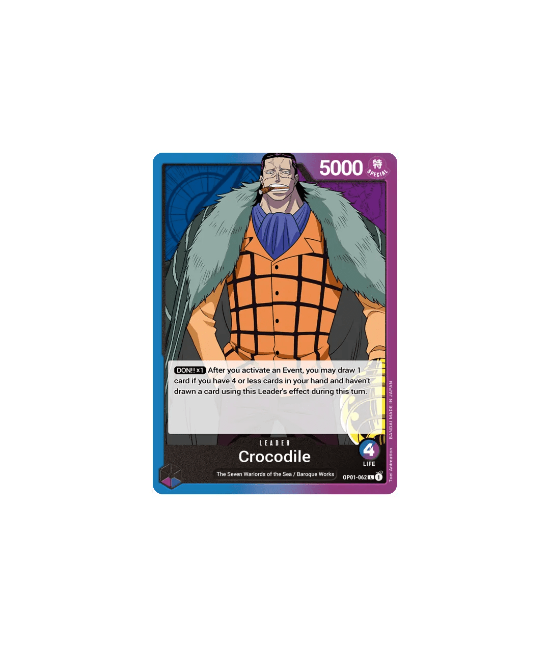 Crocodile - OP01 - 062 - Hold My Cards