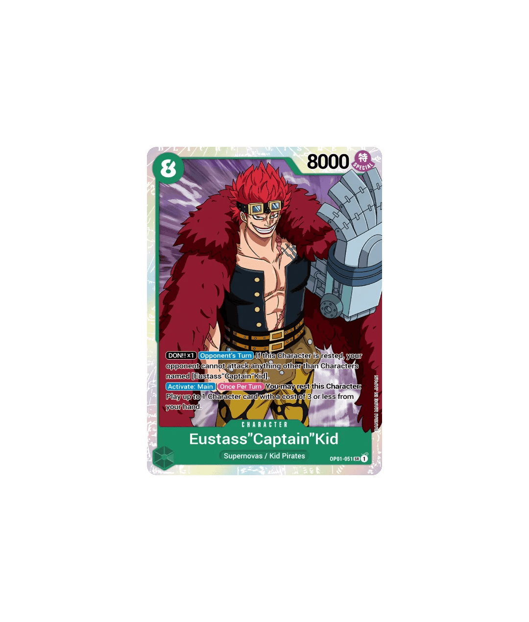 Eustass''Captain''Kid - OP01 - 051 - Hold My Cards