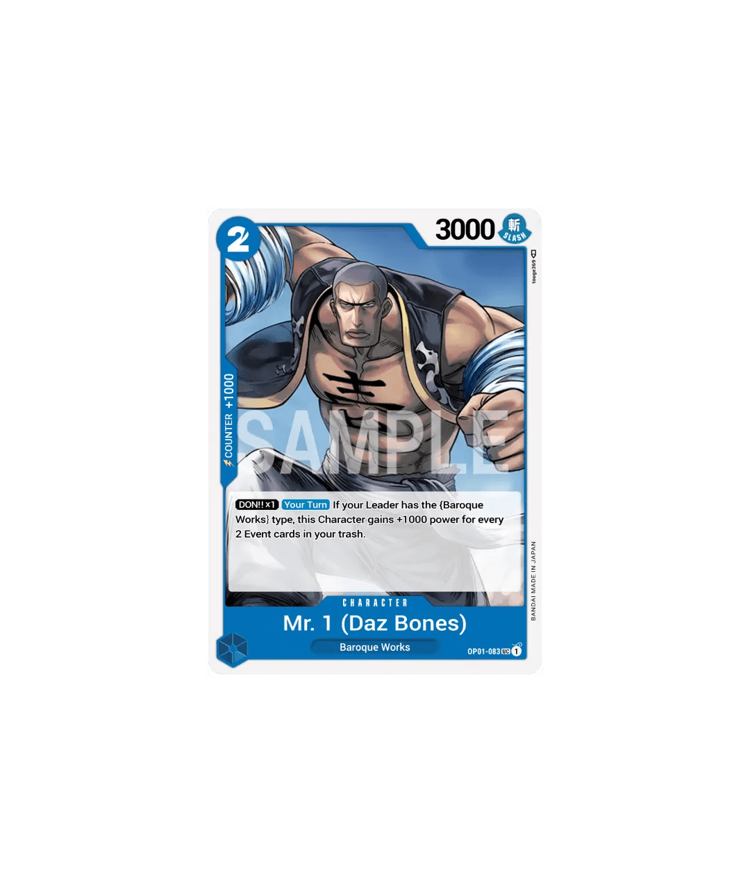 Mr. 1 (Daz Bones) - OP01 - 083 - Hold My Cards