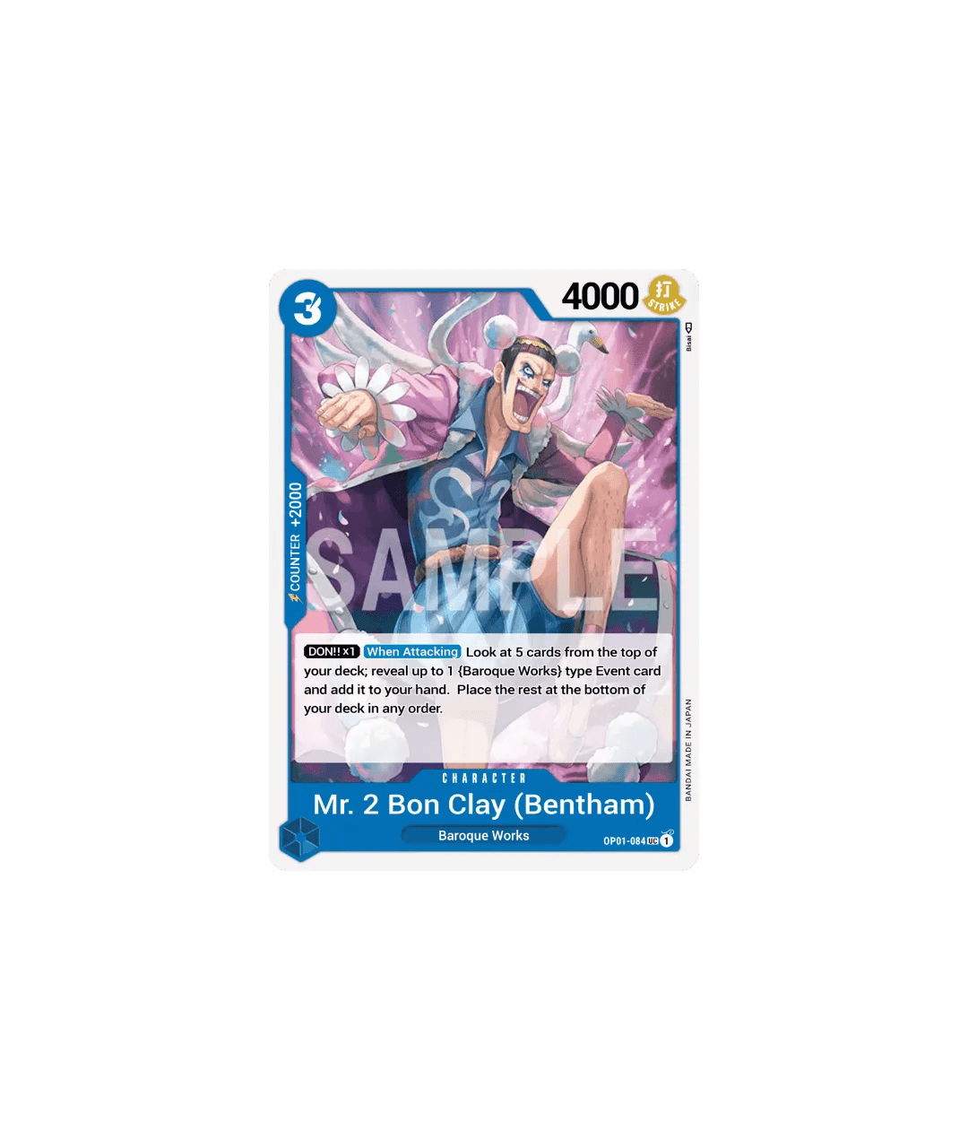 Mr. 2 Bon Clay (Bentham) - OP01 - 084 - Hold My Cards