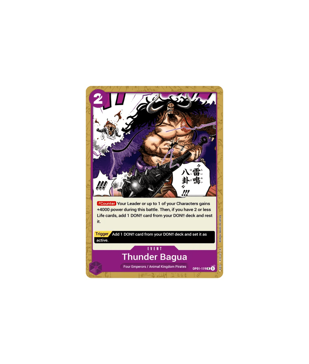 Thunder Bagua - OP01 - 119 - Hold My Cards
